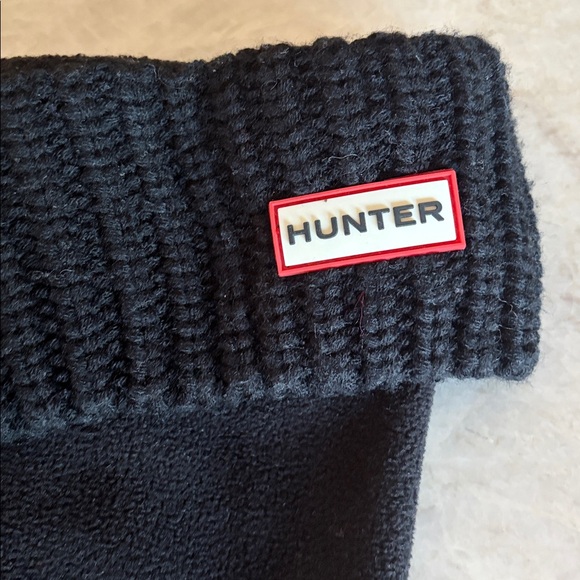 Hunter Black Fleece Tall Boot Liners, Like New, Size large, shoe size 8-10 - Picture 2 of 3